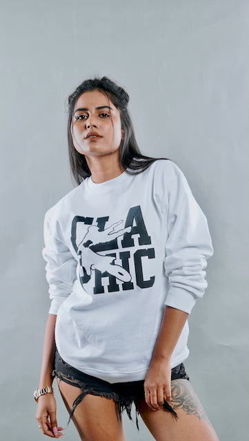 Flying Biker Unisex Sweatshirt  by Claphic